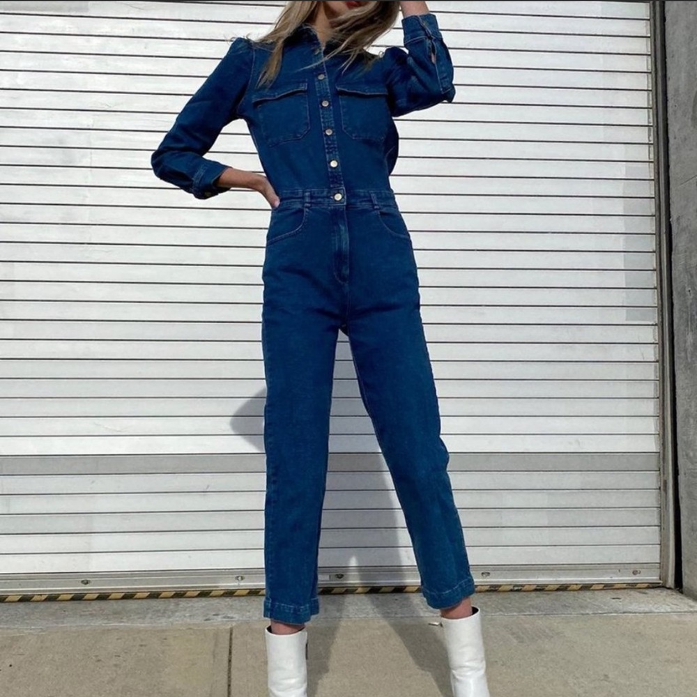 NWT DL1961 freja denim jumpsuit SIZE M